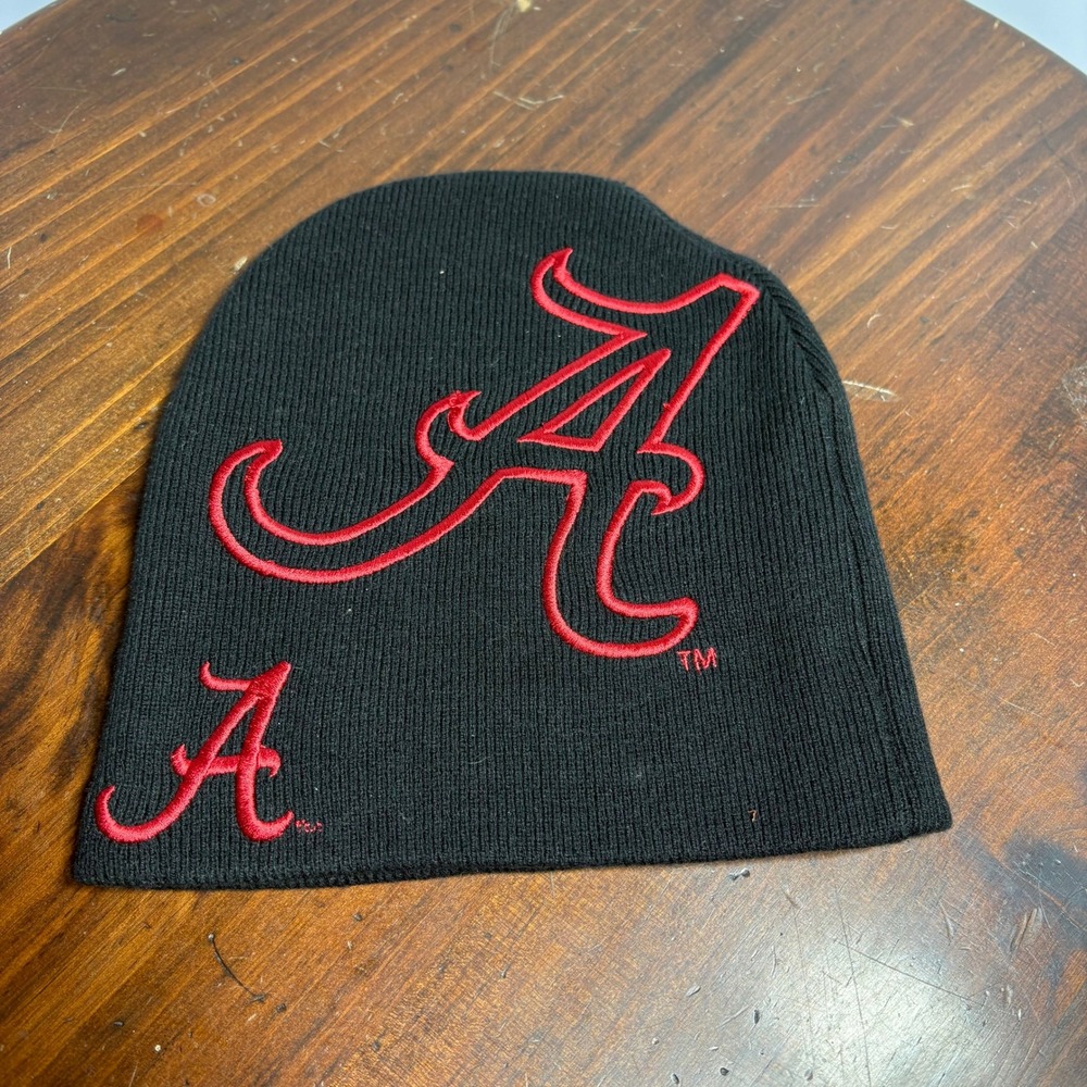 Alabama Crimson Tide Starter Beanie Unisex OSFA Black Knit Hat NCAA Roll Tide